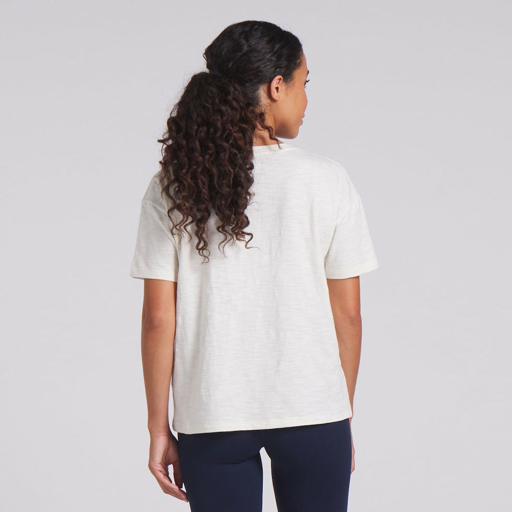 Chicago Bears Women's Trick Play Slub Boxy T-Shirt Cream