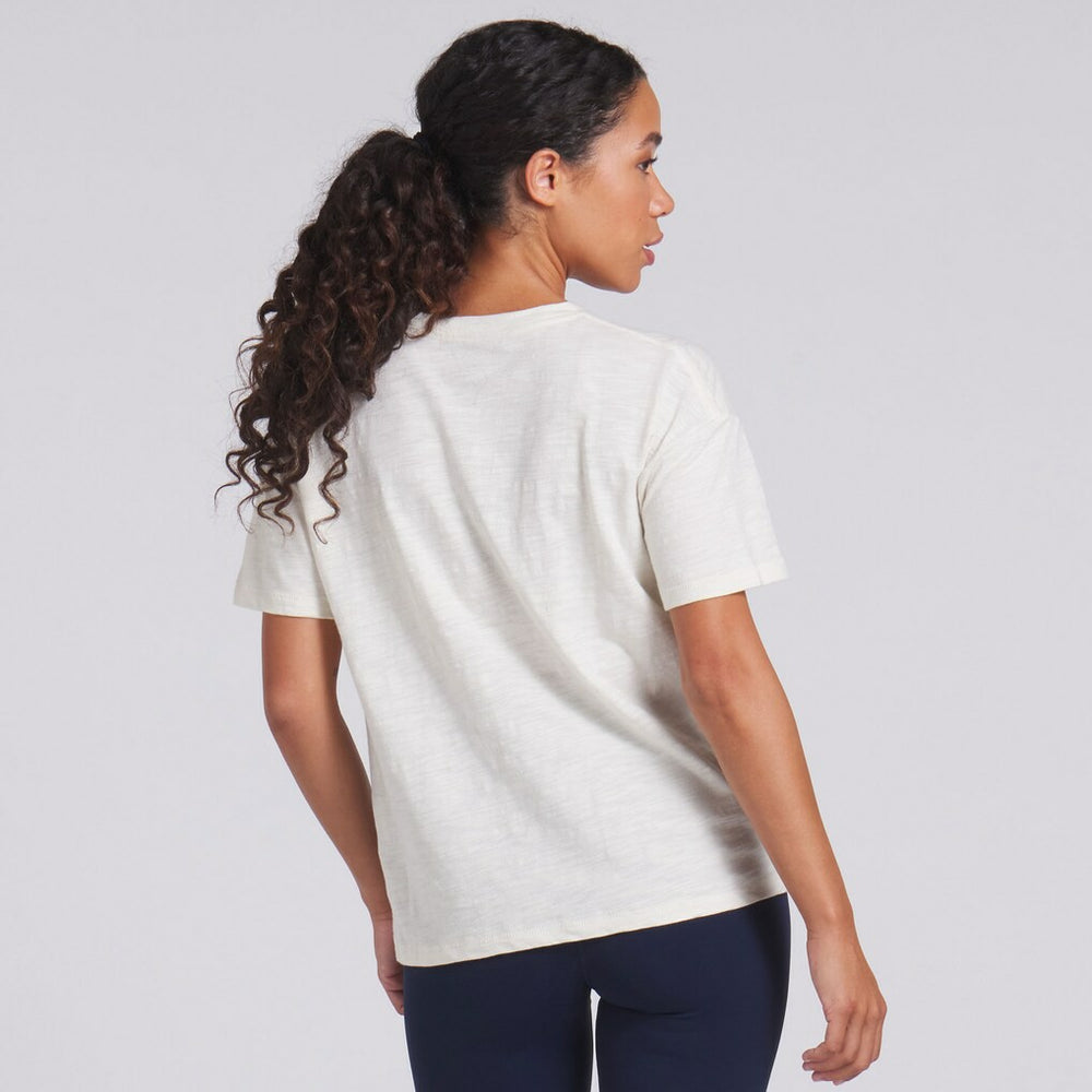 Dallas Cowboys Women's Trick Play Slub Boxy T-Shirt Cream
