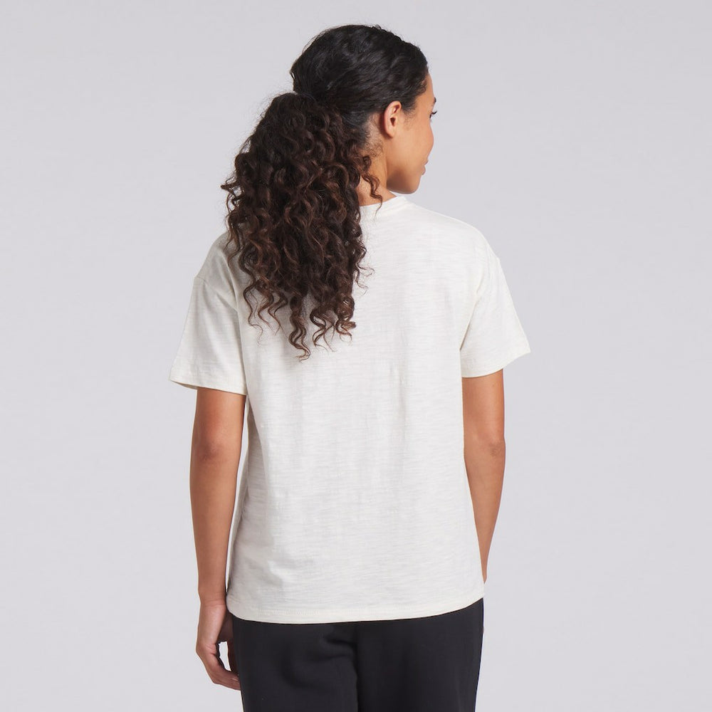 Pittsburgh Steelers Women's Trick Play Slub Boxy T-Shirt Cream