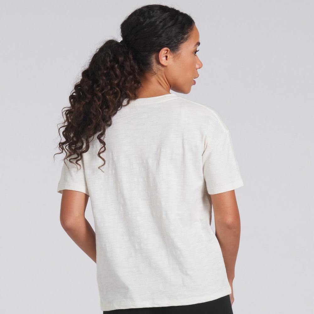 Las Vegas Raiders Women's Trick Play Slub Boxy T-Shirt Cream