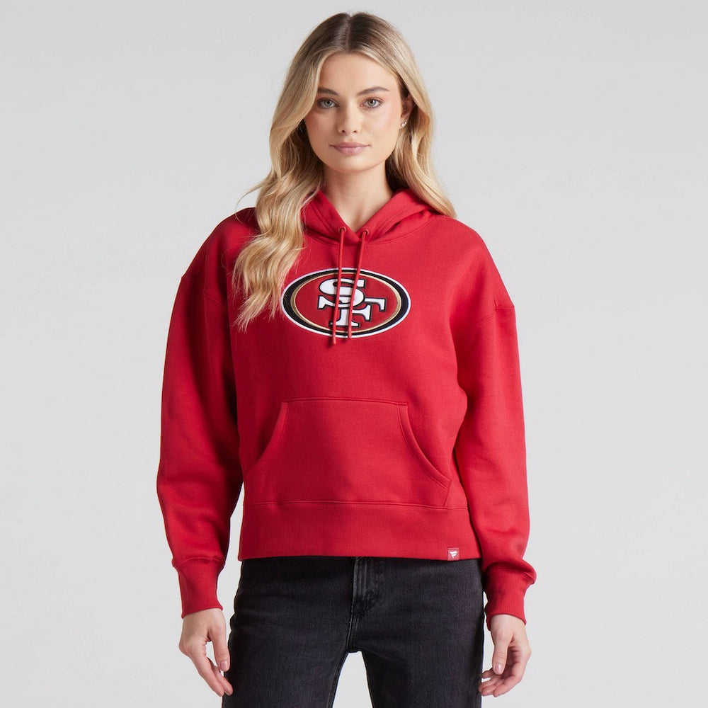 San Francisco 49ers Women's Legacy Fleece Pullover Hoodie Scarlet