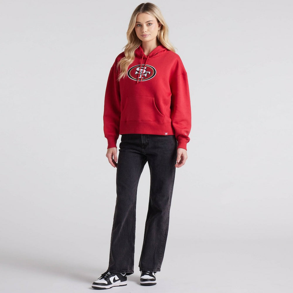 San Francisco 49ers Women's Legacy Fleece Pullover Hoodie Scarlet