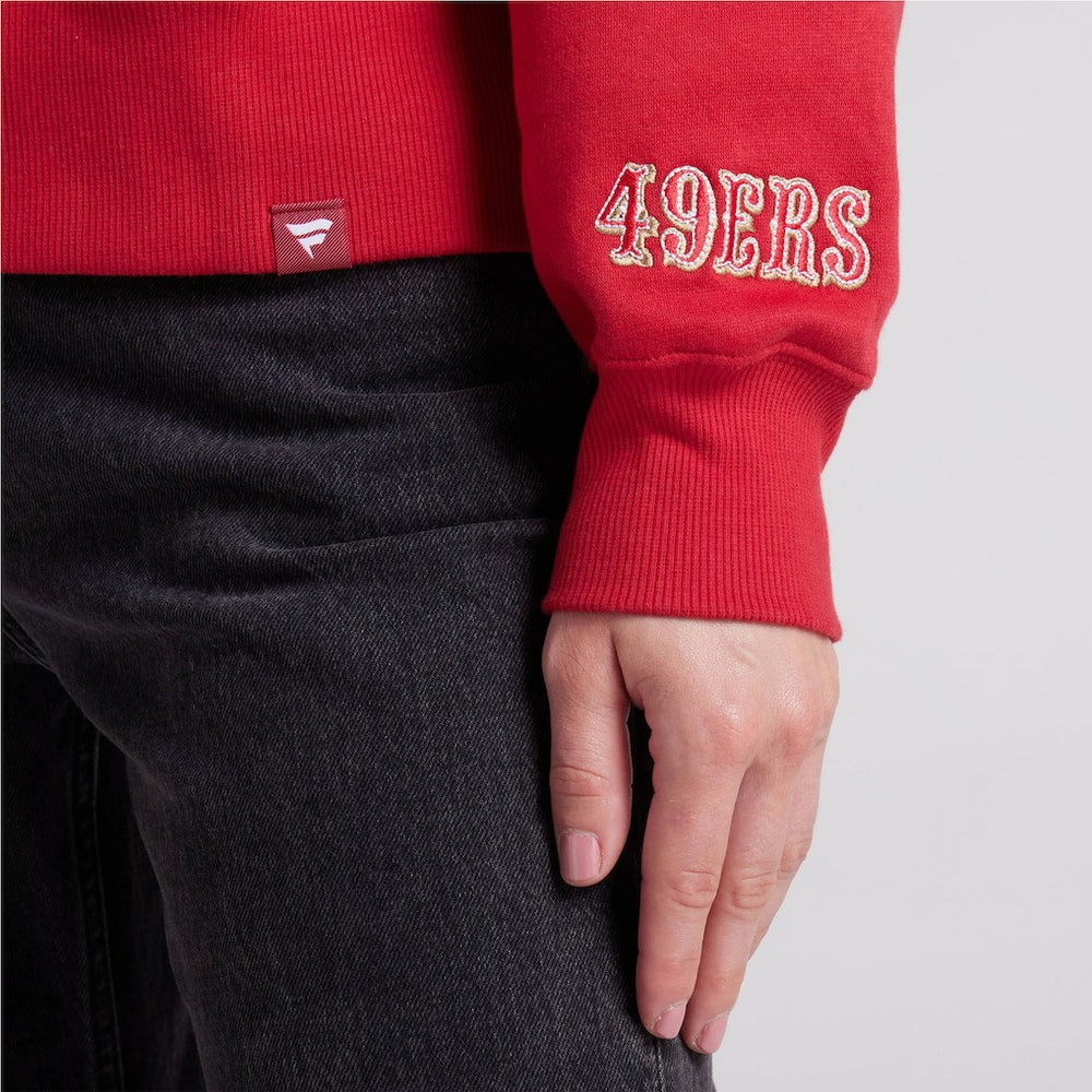 San Francisco 49ers Women's Legacy Fleece Pullover Hoodie Scarlet