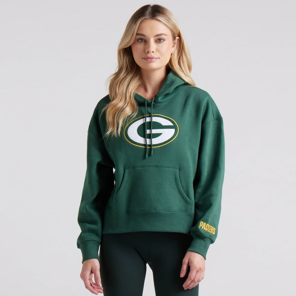 Green Bay Packers Women's Legacy Fleece Pullover Hoodie Green