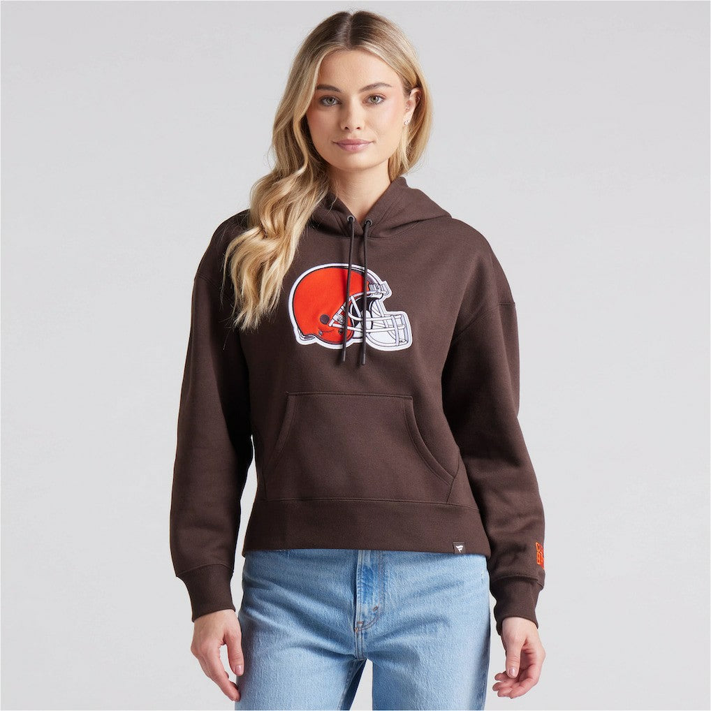 Cleveland Browns Women's Legacy Fleece Pullover Hoodie Brown