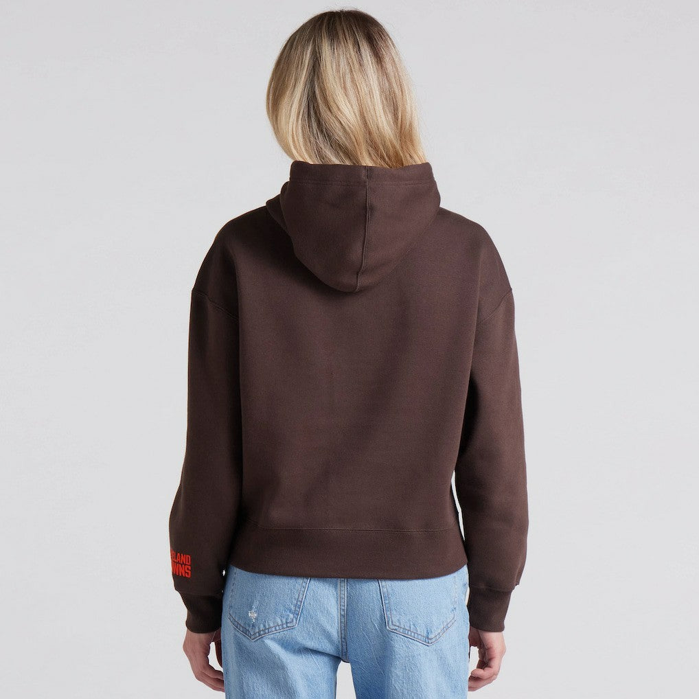 Cleveland Browns Women's Legacy Fleece Pullover Hoodie Brown