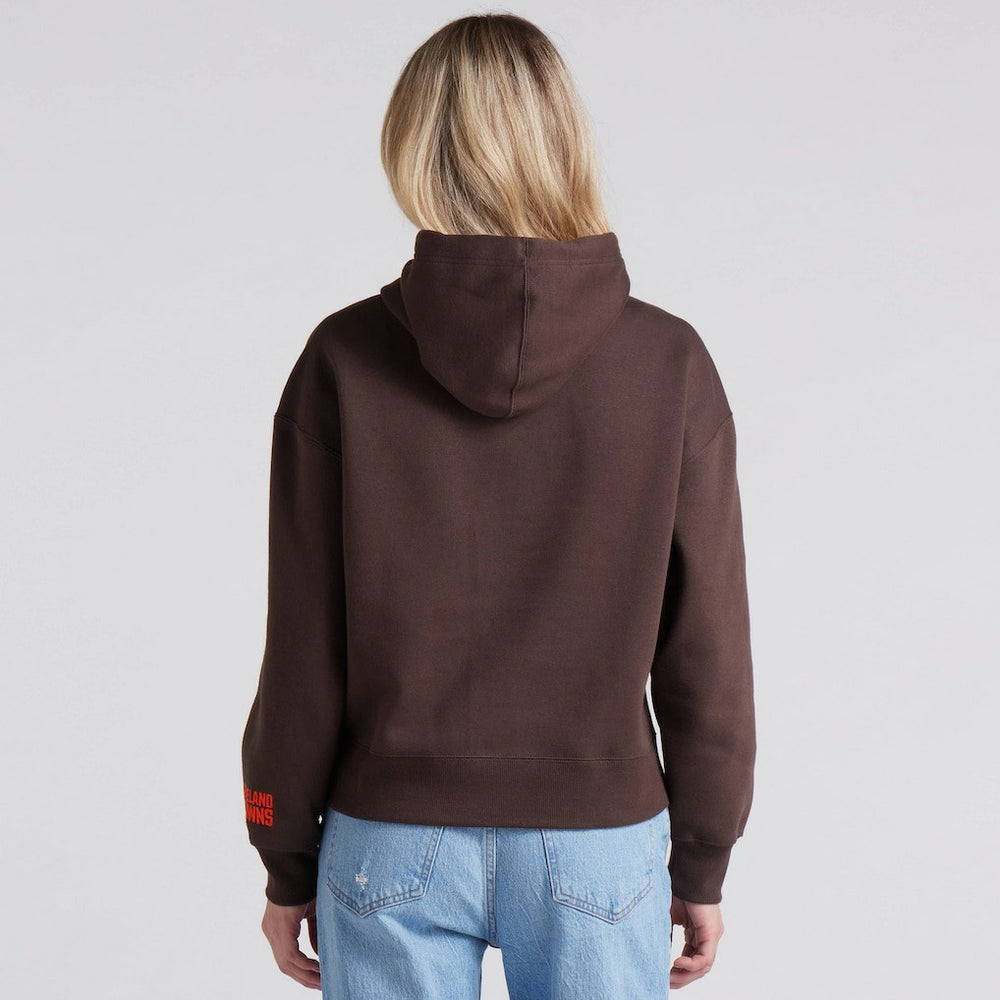 Cleveland Browns Women's Legacy Fleece Pullover Hoodie Brown