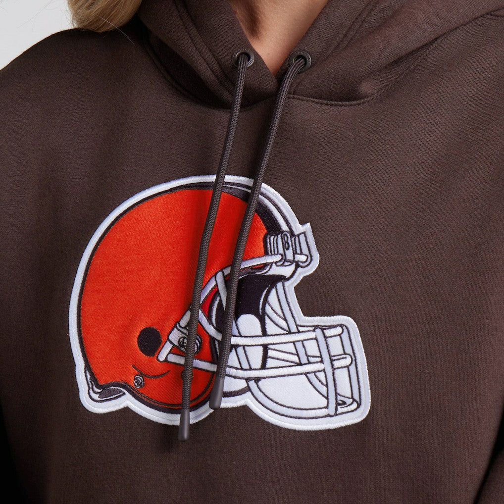 Cleveland Browns Women's Legacy Fleece Pullover Hoodie Brown