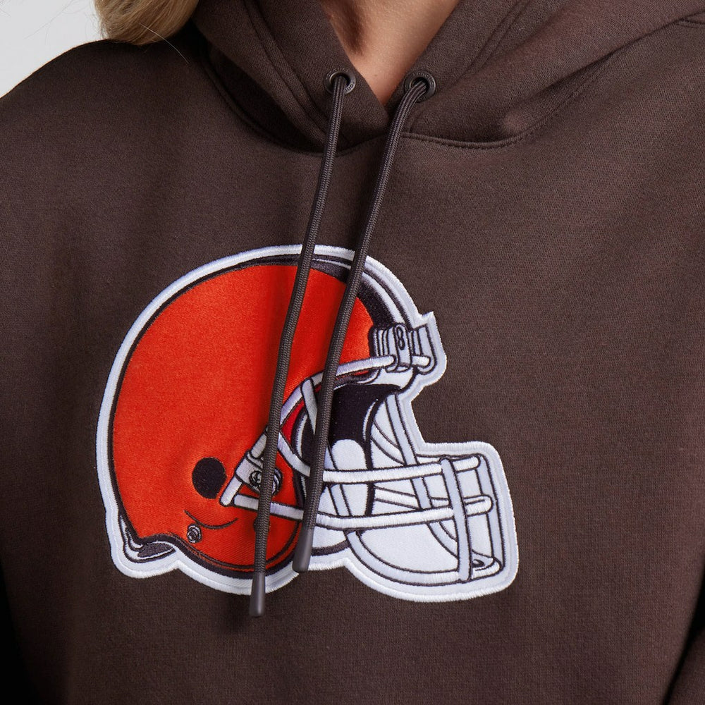 Cleveland Browns Women's Legacy Fleece Pullover Hoodie Brown