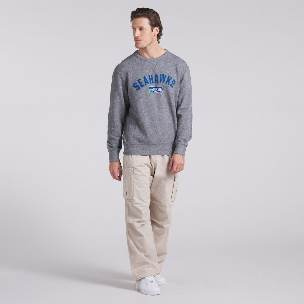 Seattle Seahawks Loop Terry Pullover Sweatshirt Heather Gray