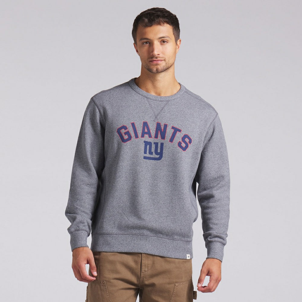 New York Giants Loop Terry Pullover Sweatshirt Heather Gray