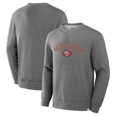 San Francisco 49ers Loop Terry Pullover Sweatshirt Heather Gray