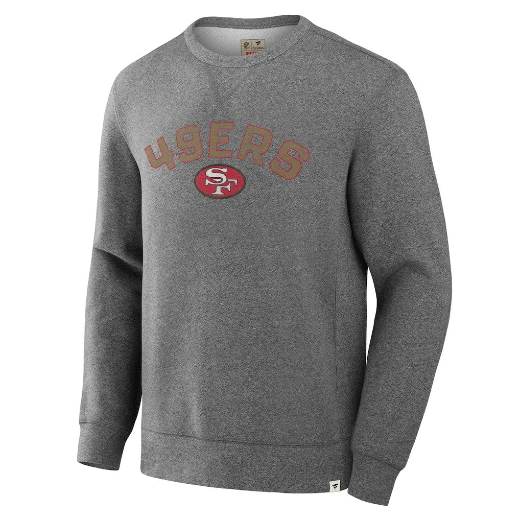 San Francisco 49ers Loop Terry Pullover Sweatshirt Heather Gray