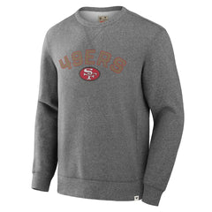 San Francisco 49ers Loop Terry Pullover Sweatshirt Heather Gray