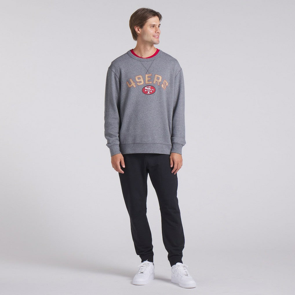 San Francisco 49ers Loop Terry Pullover Sweatshirt Heather Gray