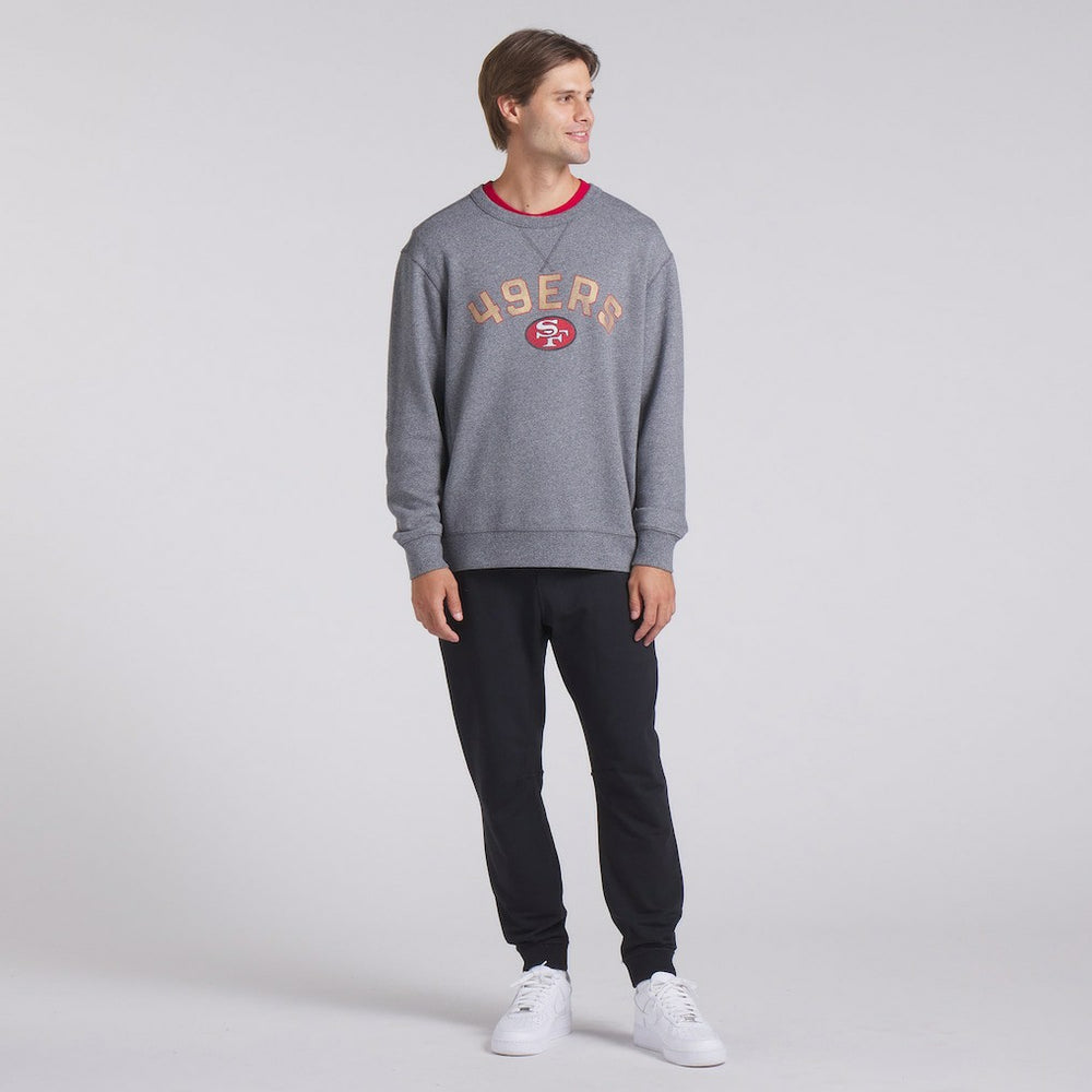 San Francisco 49ers Loop Terry Pullover Sweatshirt Heather Gray