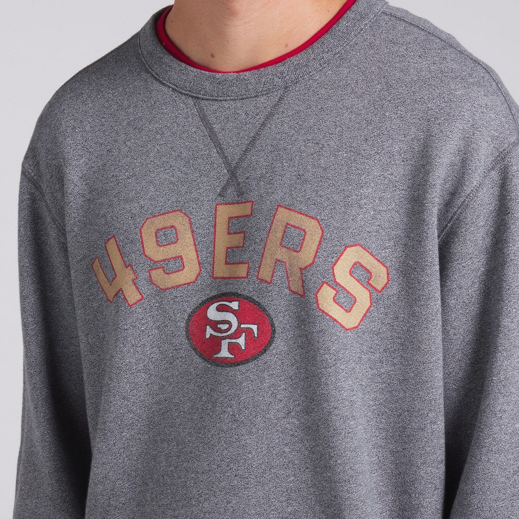 San Francisco 49ers Loop Terry Pullover Sweatshirt Heather Gray