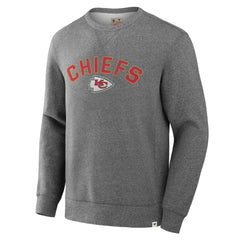 Kansas City Chiefs Loop Terry Pullover Sweatshirt Heather Gray