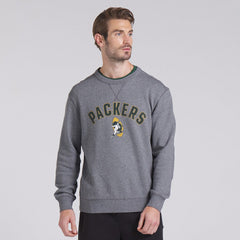 Green Bay Packers Loop Terry Pullover Sweatshirt Heather Gray