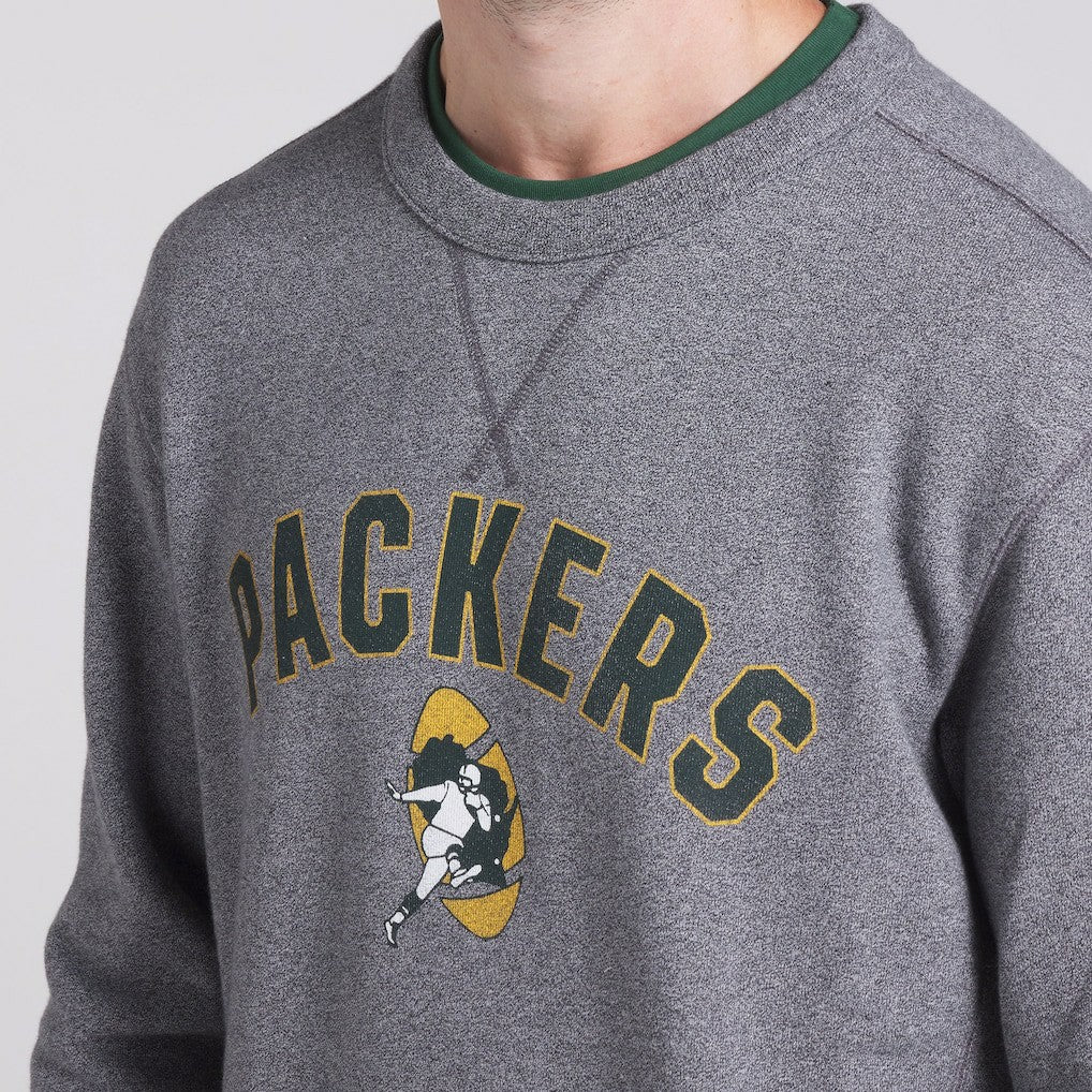 Green Bay Packers Loop Terry Pullover Sweatshirt Heather Gray