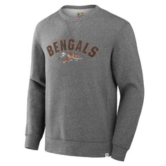 Cincinnati Bengals Loop Terry Pullover Sweatshirt Heather Gray