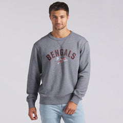 Cincinnati Bengals Loop Terry Pullover Sweatshirt Heather Gray