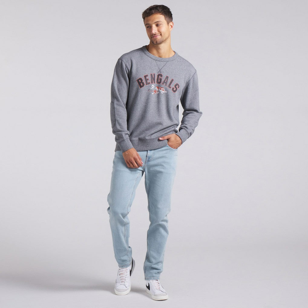 Cincinnati Bengals Loop Terry Pullover Sweatshirt Heather Gray