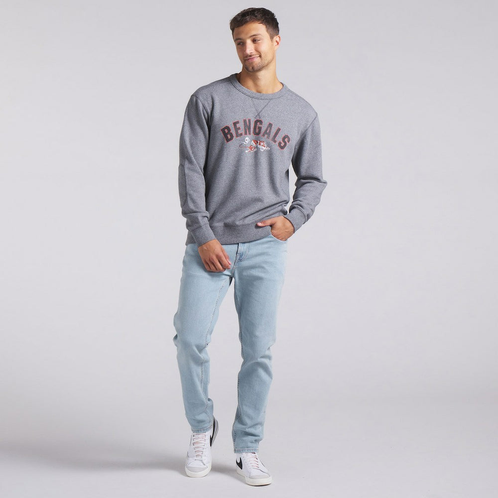 Cincinnati Bengals Loop Terry Pullover Sweatshirt Heather Gray