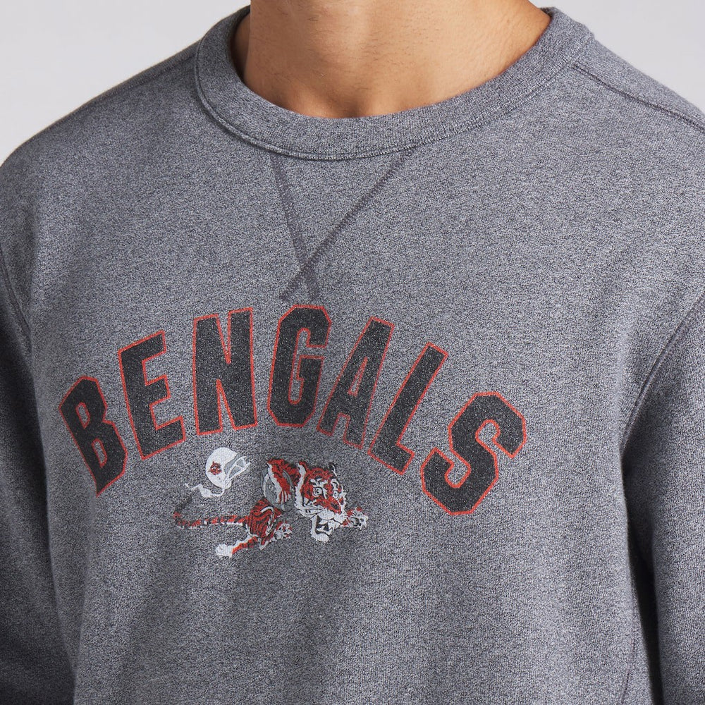 Cincinnati Bengals Loop Terry Pullover Sweatshirt Heather Gray