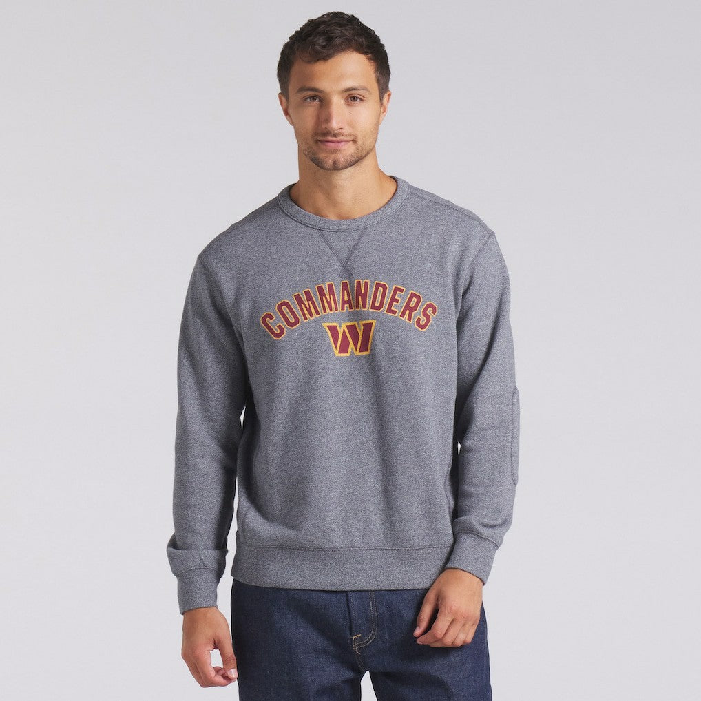 Washington Commanders Loop Terry Pullover Sweatshirt Heather Gray