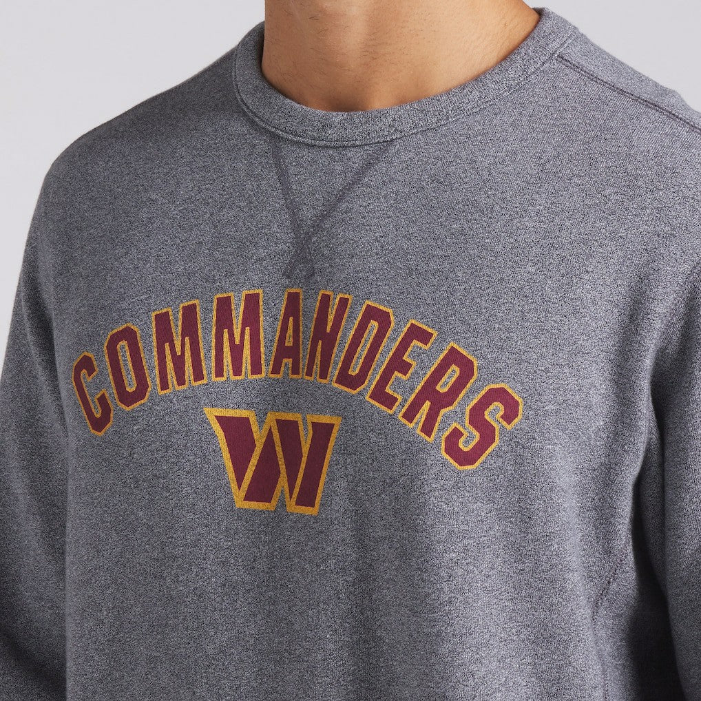Washington Commanders Loop Terry Pullover Sweatshirt Heather Gray