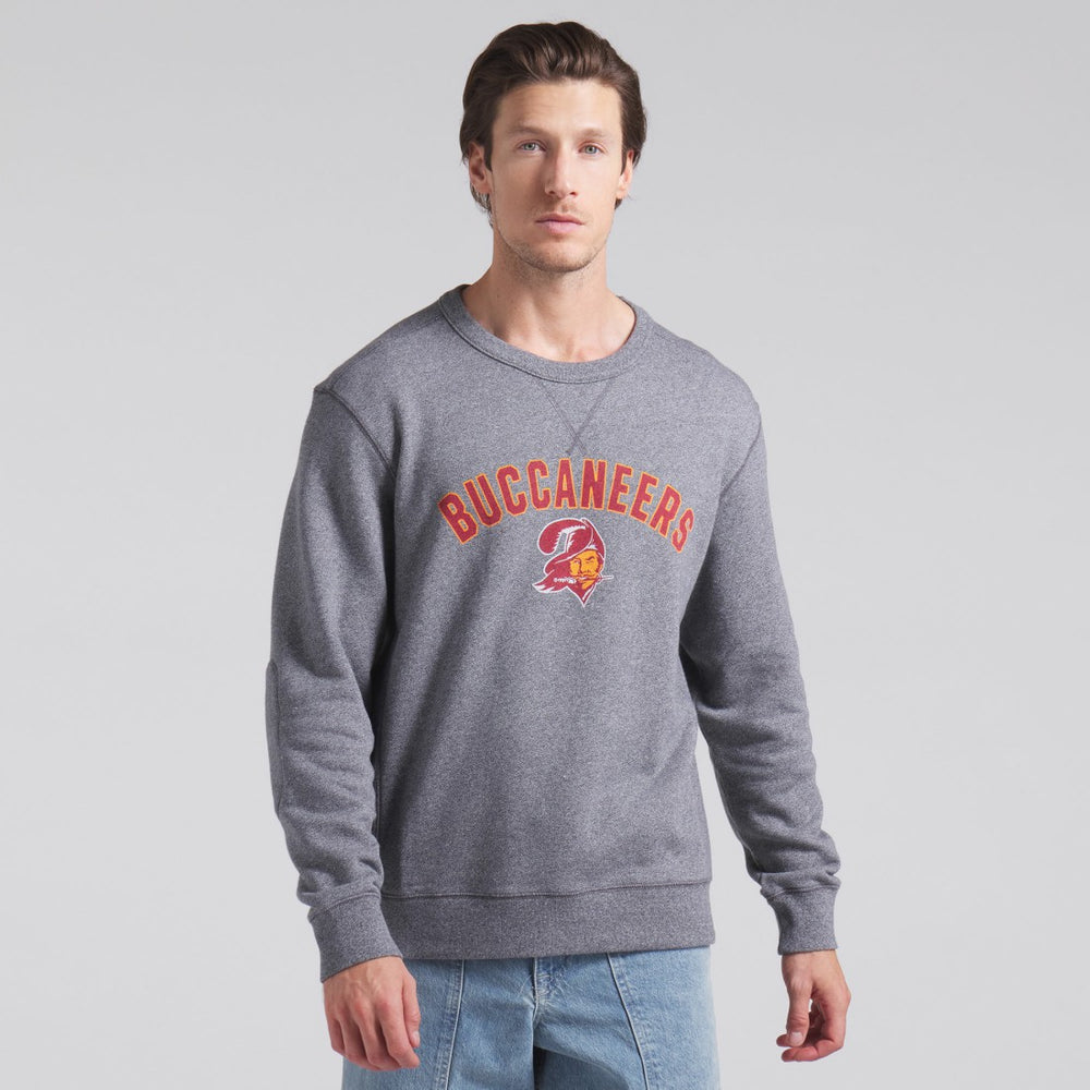 Tampa Bay Buccaneers Loop Terry Pullover Sweatshirt Heather Gray