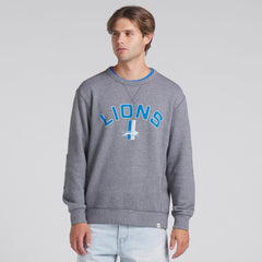 Detroit Lions Loop Terry Pullover Sweatshirt Heather Gray