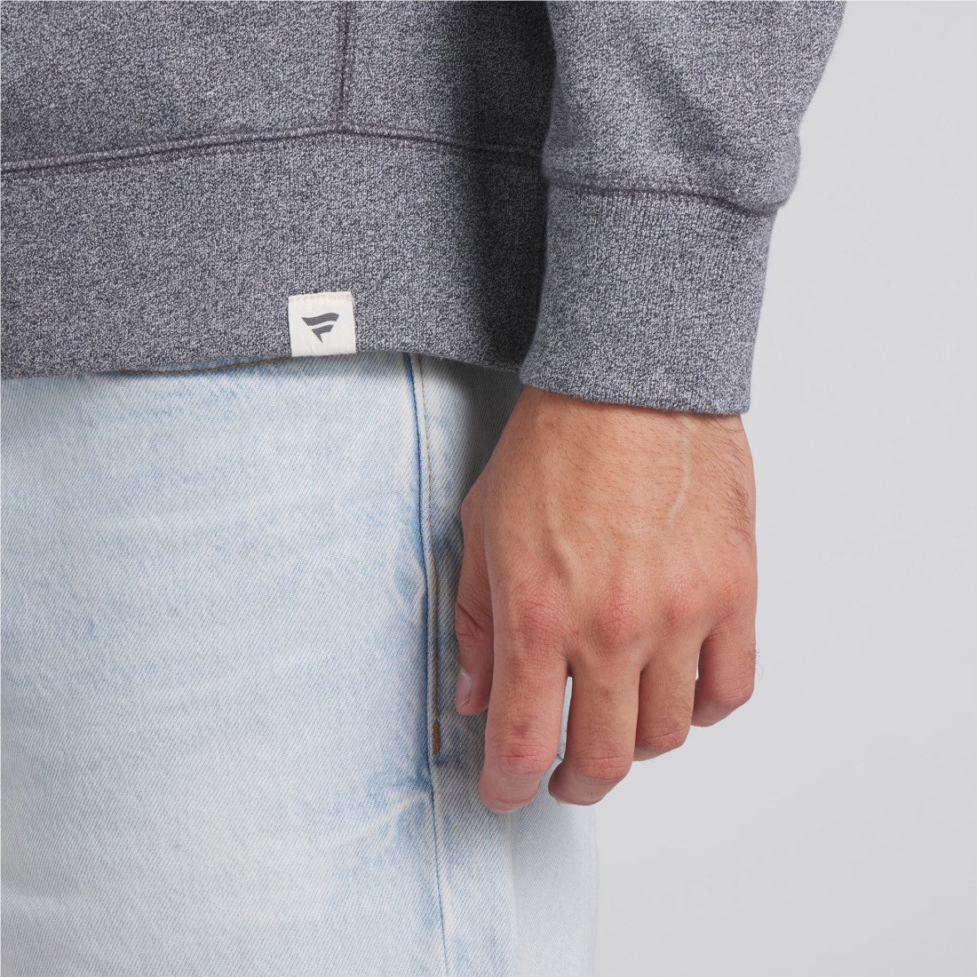 Detroit Lions Loop Terry Pullover Sweatshirt Heather Gray