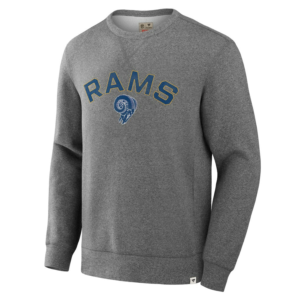 Los Angeles Rams Loop Terry Pullover Sweatshirt Heather Gray