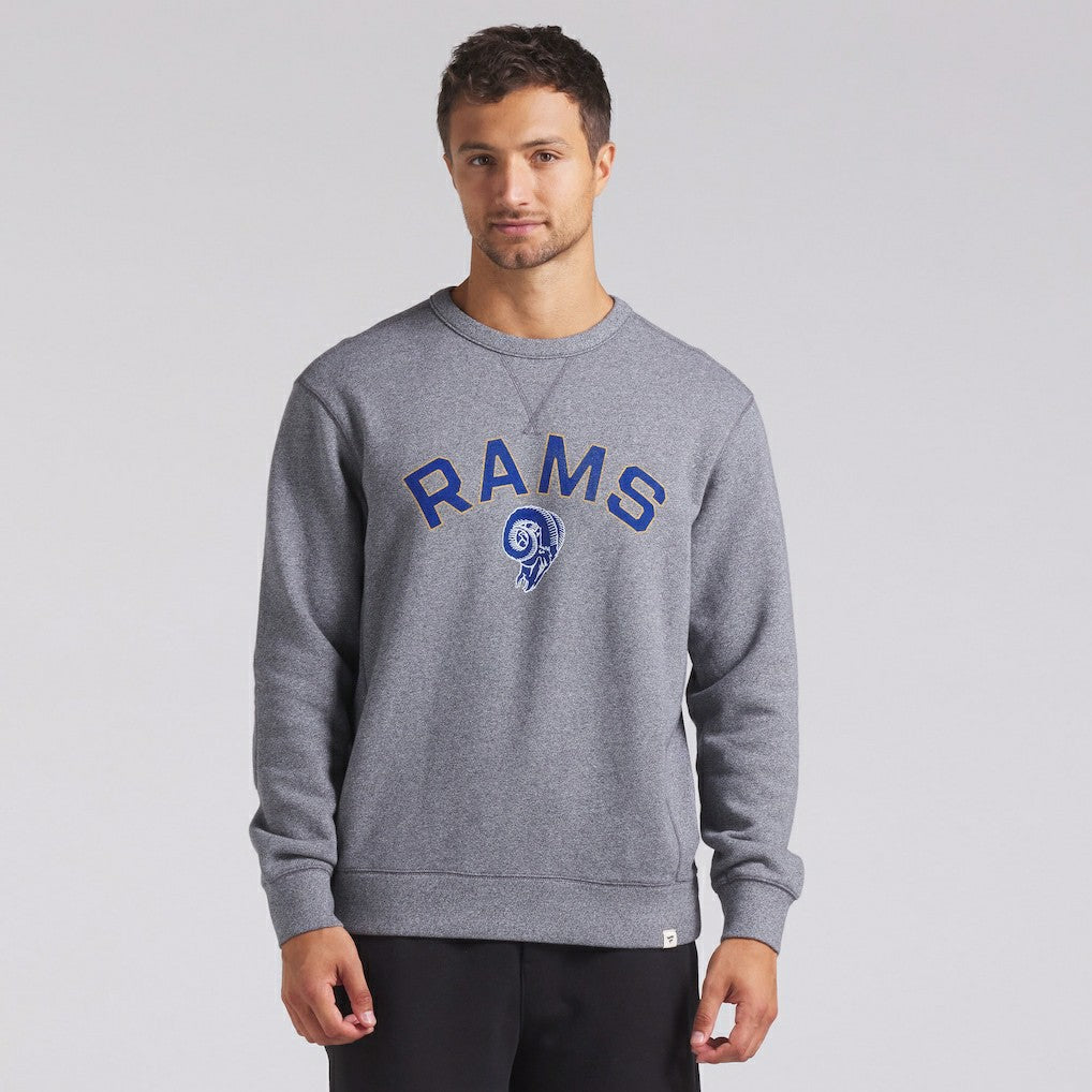 Los Angeles Rams Loop Terry Pullover Sweatshirt Heather Gray