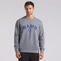 Los Angeles Rams Loop Terry Pullover Sweatshirt Heather Gray