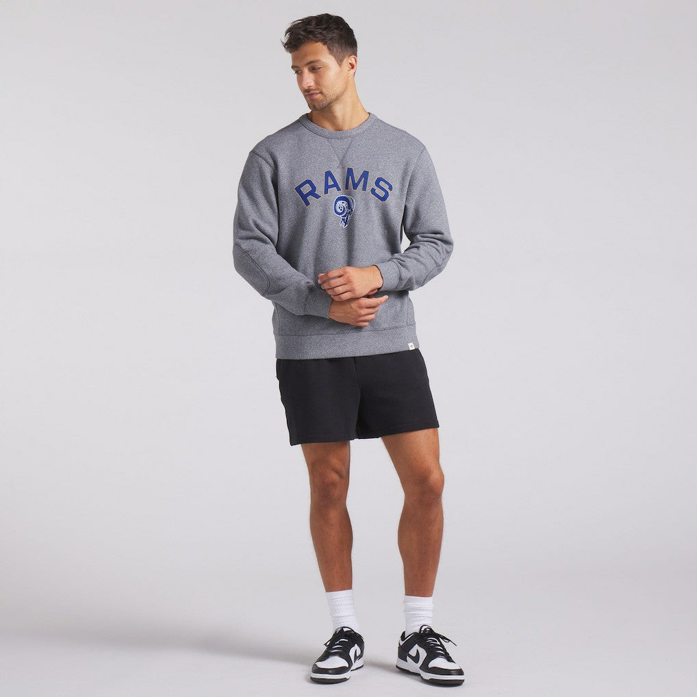 Los Angeles Rams Loop Terry Pullover Sweatshirt Heather Gray