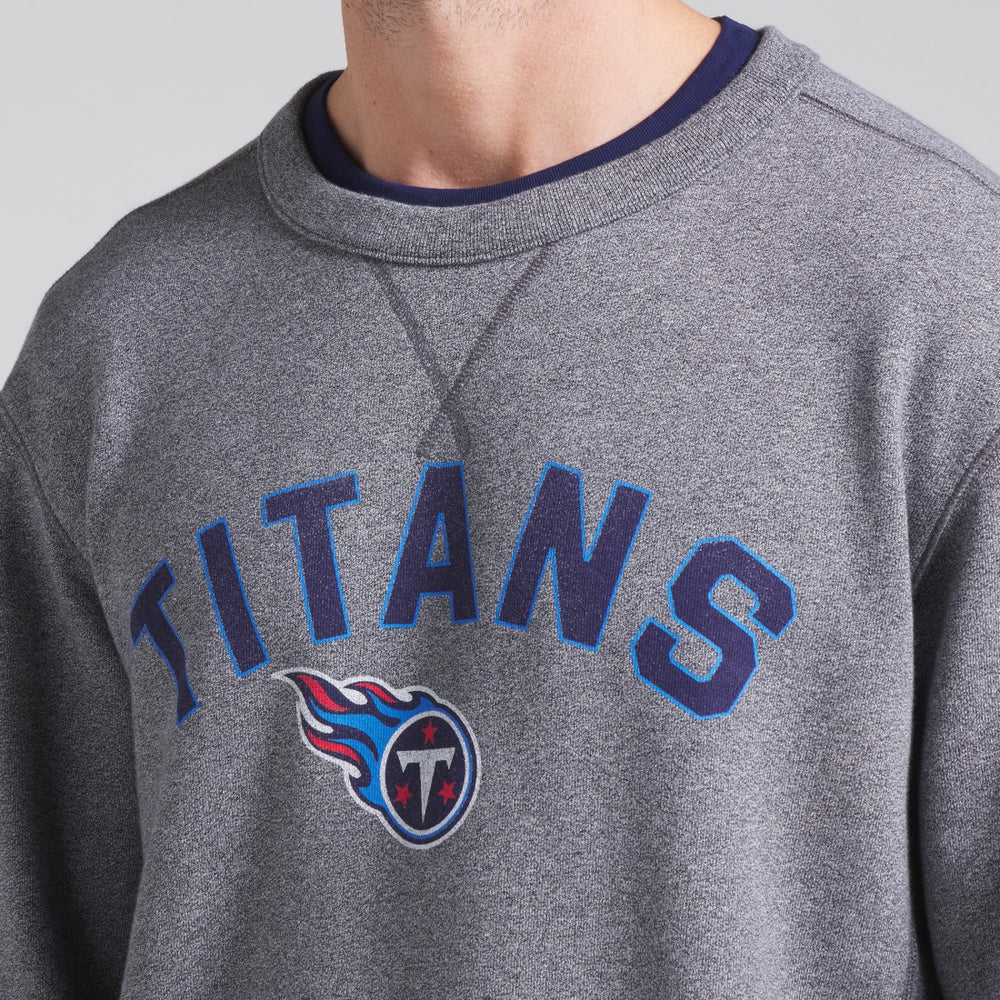 Tennessee Titans Loop Terry Pullover Sweatshirt Heather Gray