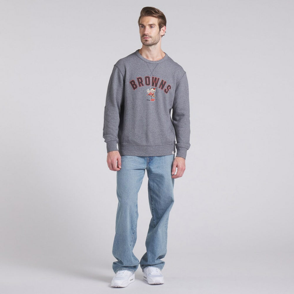 Cleveland Browns Loop Terry Pullover Sweatshirt Heather Gray