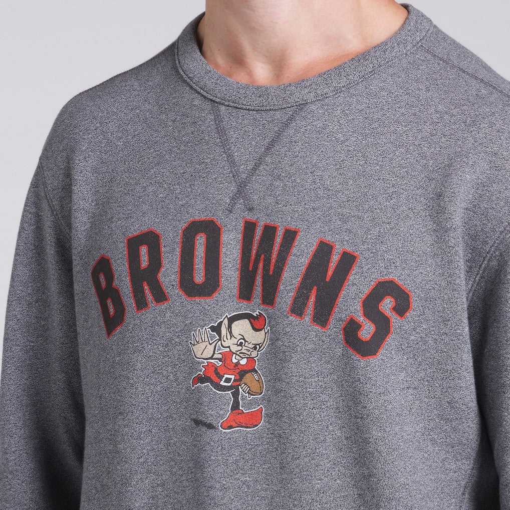 Cleveland Browns Loop Terry Pullover Sweatshirt Heather Gray