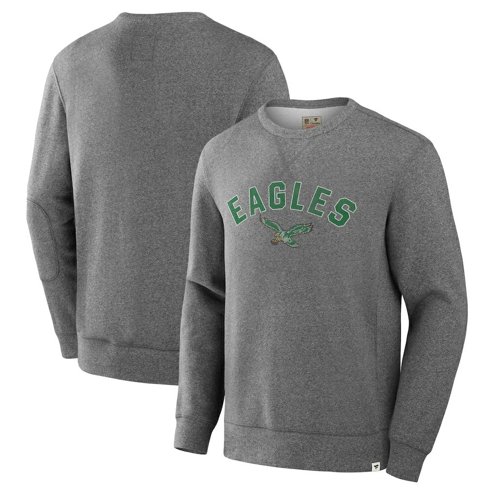 Philadelphia Eagles Loop Terry Pullover Sweatshirt Heather Gray