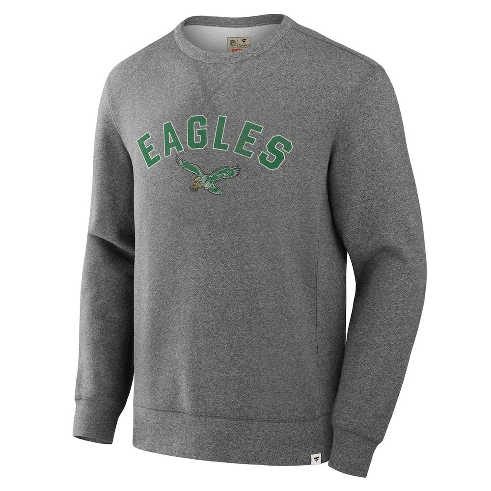 Philadelphia Eagles Loop Terry Pullover Sweatshirt Heather Gray