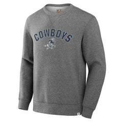 Dallas Cowboys Loop Terry Pullover Sweatshirt Heather Gray