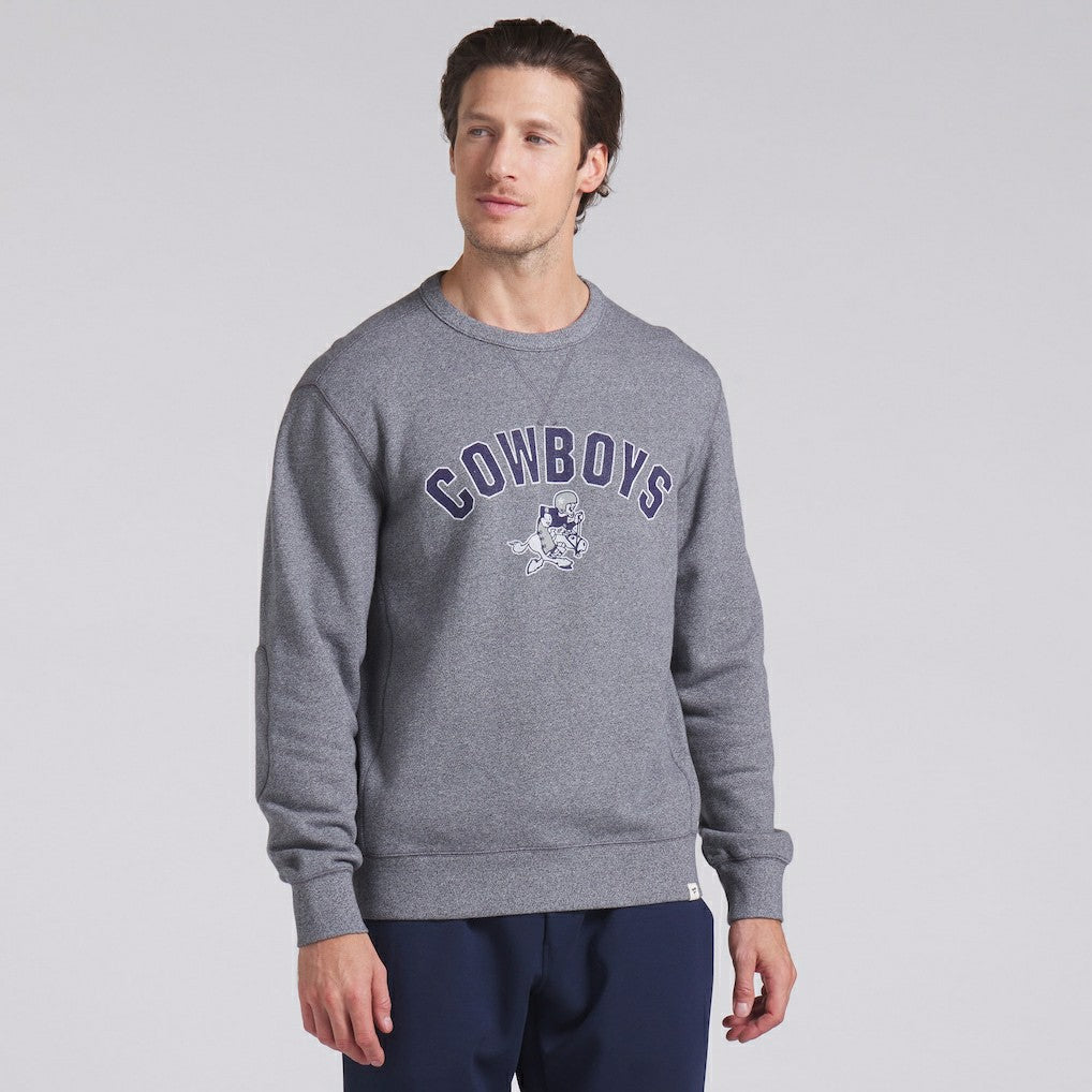 Dallas Cowboys Loop Terry Pullover Sweatshirt Heather Gray