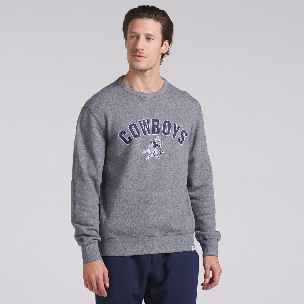 Dallas Cowboys Loop Terry Pullover Sweatshirt Heather Gray