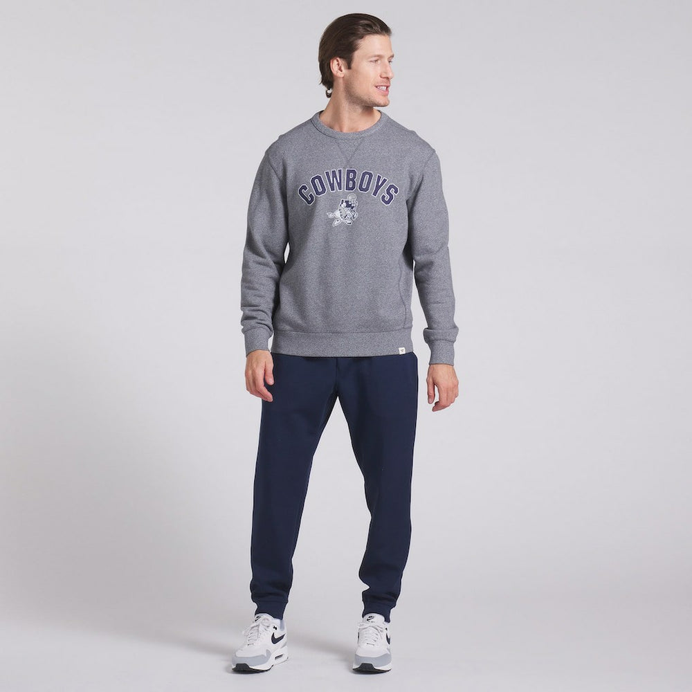 Dallas Cowboys Loop Terry Pullover Sweatshirt Heather Gray