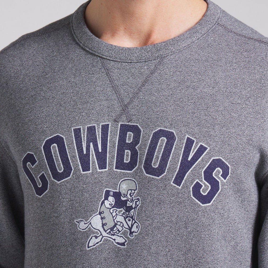 Dallas Cowboys Loop Terry Pullover Sweatshirt Heather Gray