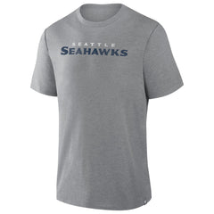 Seattle Seahawks Pass Rush Tri-Blend T-Shirt Heather Gray