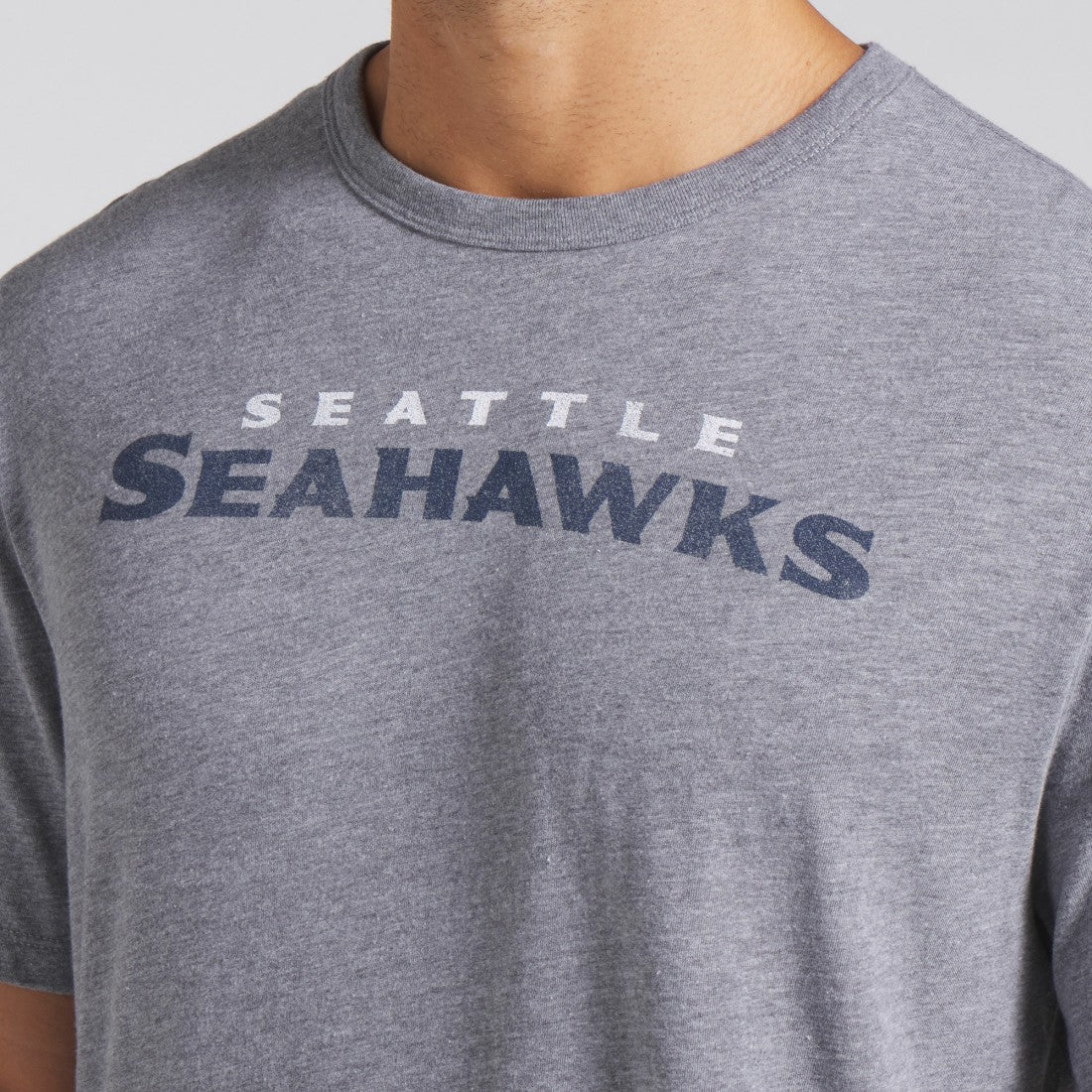 Seattle Seahawks Pass Rush Tri-Blend T-Shirt Heather Gray